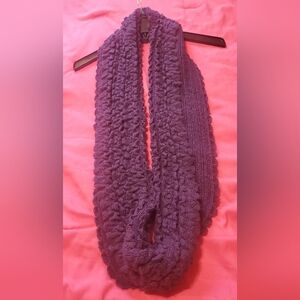 Purple Knit Scarf